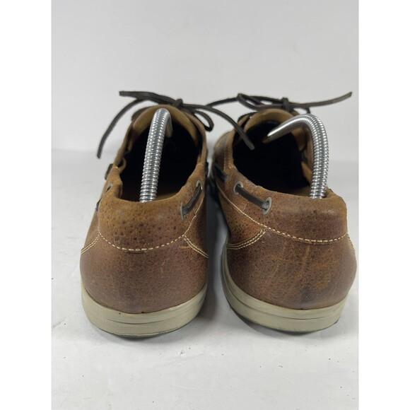 Martin Dingman Men’s 11.5 M Brown Leather Boat Golf Shoes Vibram Sole Brazil main image 6